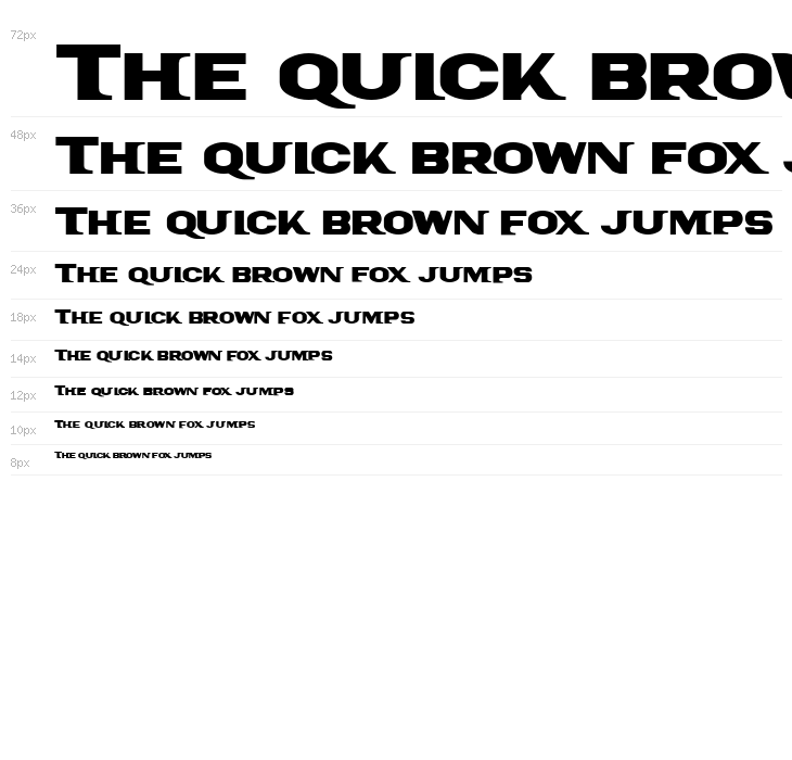 PanAmTextCaps Waterfall