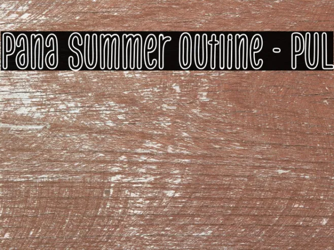 Pana Summer Outline - PUL Example 2