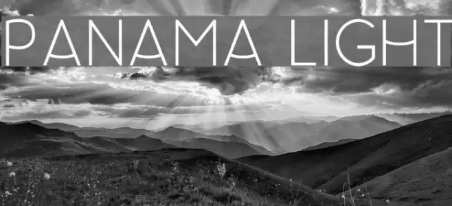 Panama Light Font examples