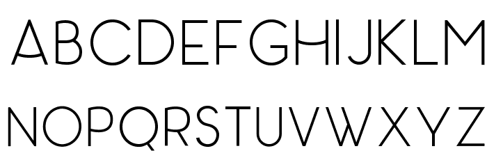 Panama Light Font LOWERCASE