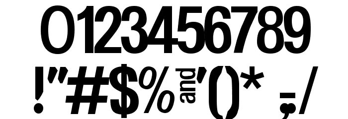 Panama Normal Font OTHER CHARS