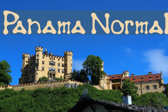 Panama Normal Font examples