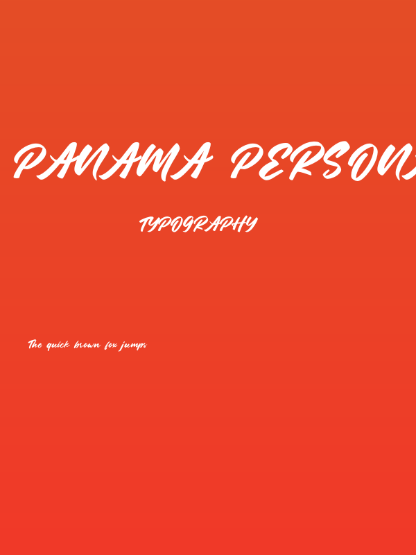 Panama Personal Use Poster