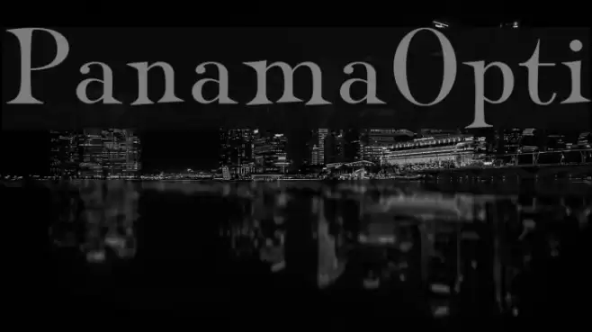 PanamaOpti Font examples