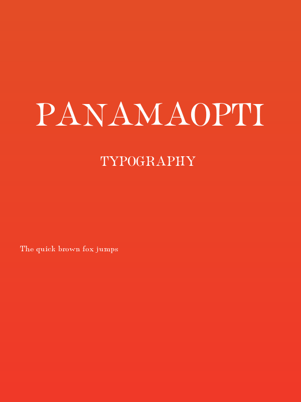 PanamaOpti Poster
