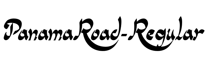 PanamaRoad-Regular फ़ॉन्ट