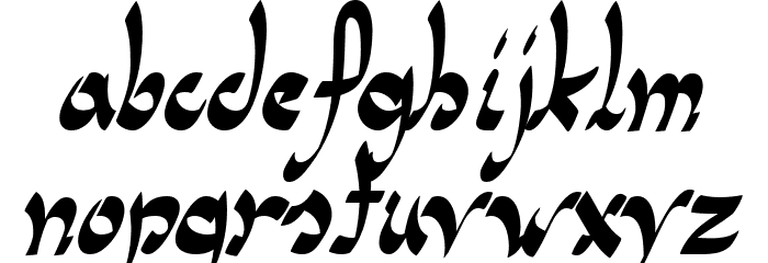 PanamaRoad-Regular Font LOWERCASE