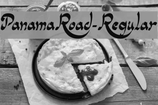 PanamaRoad-Regular फ़ॉन्ट examples