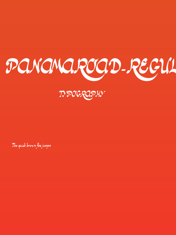 PanamaRoad-Regular Poster