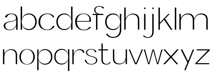 Panamera Light Font LOWERCASE