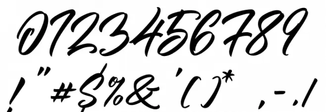 Panbers Font OTHER CHARS