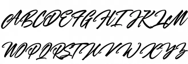 Panbers Schriftart Groß