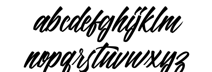 Panbers Font LOWERCASE