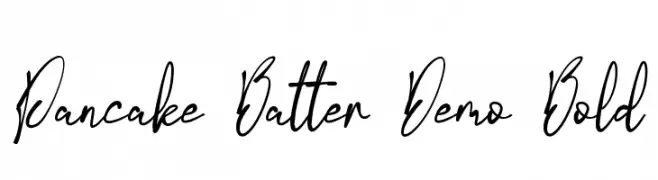 Pancake Batter Demo Bold  Fuentes Gratis Descargar