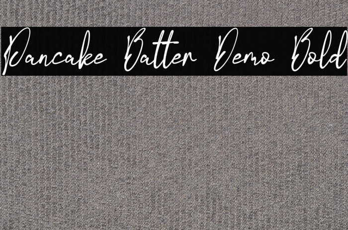 Pancake Batter Demo Bold Example 1
