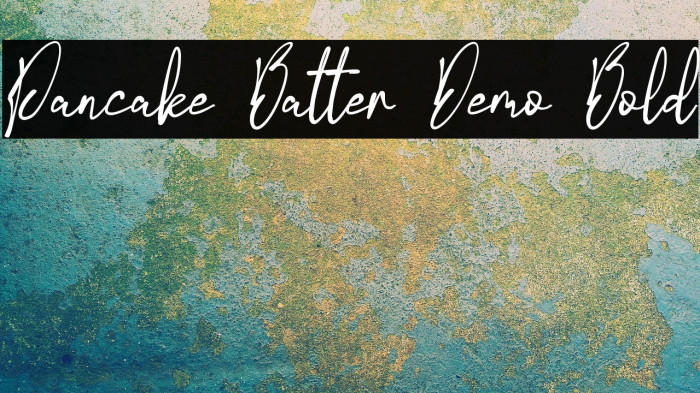 Pancake Batter Demo Bold Example 3