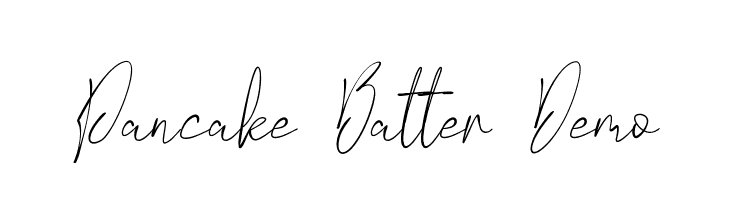 Pancake Batter Demo  Free Fonts Download
