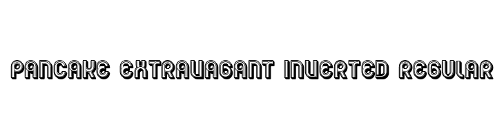 Pancake Extravagant Inverted Regular  font caratteri gratis