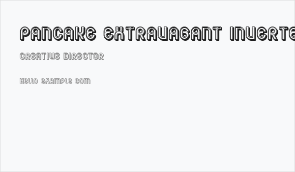 Pancake Extravagant Inverted Regular Business Card