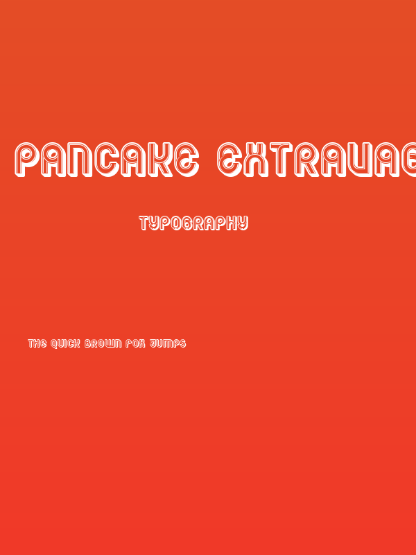 Pancake Extravagant Inverted Regular Poster