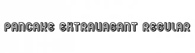 Pancake Extravagant Regular  免费字体下载