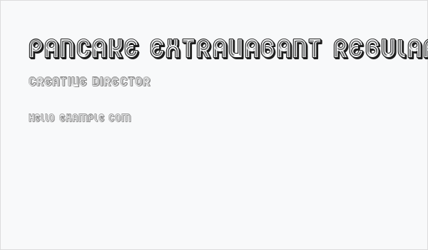 Pancake Extravagant Regular Business Card