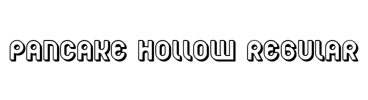 Pancake Hollow Regular  les polices de caractères gratuit tlcharger