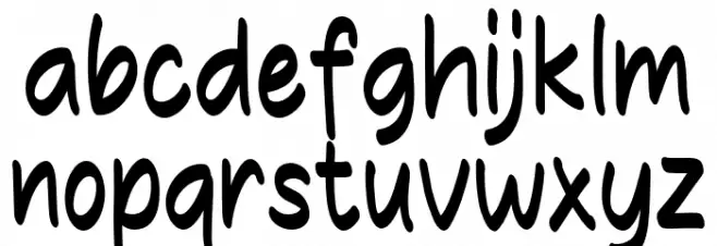 Pancake Jam Font LOWERCASE