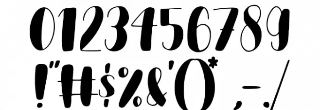 Pancake Mango Font OTHER CHARS