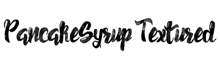 Pancake Syrup - Textured फ़ॉन्ट