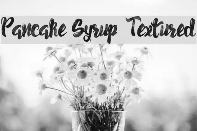 Pancake Syrup - Textured Font examples