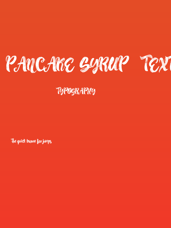 Pancake Syrup - Textured Poster