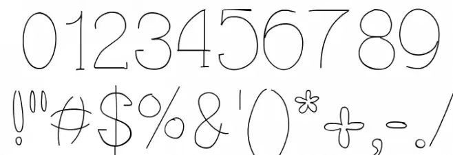 Pancake Font OTHER CHARS