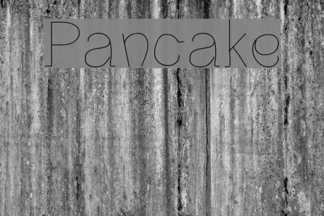 Pancake Font examples