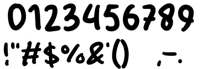 Pancakes Cream Font OTHER CHARS