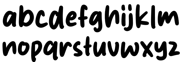 Pancakes Cream Font LOWERCASE