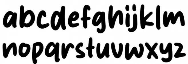 Pancakes Cream Font LOWERCASE