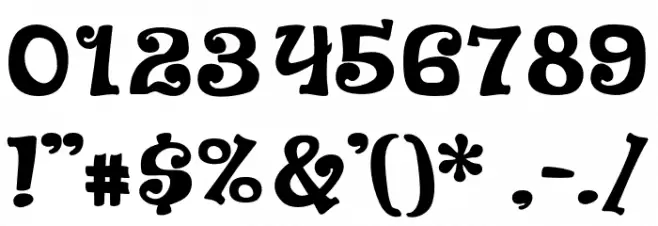 Pancis-Regular Font OTHER CHARS