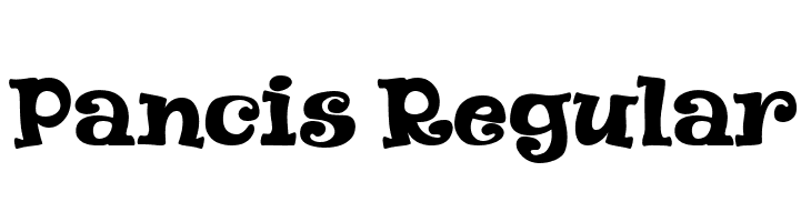 Pancis Regular  font caratteri gratis