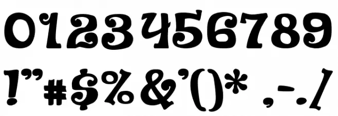 Pancis Regular Font OTHER CHARS