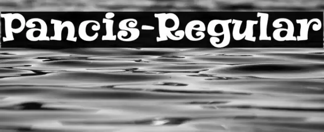 Pancis-Regular Font examples