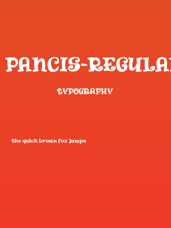 Pancis-Regular Poster