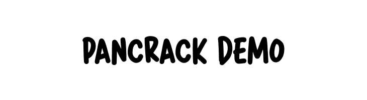 Pancrack DEMO  baixar fontes gratis