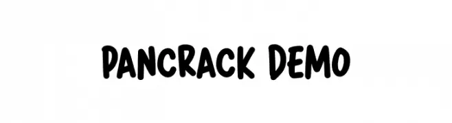 Pancrack DEMO  تنزيل الخطوط