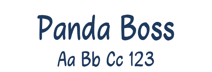Panda Boss Font Preview