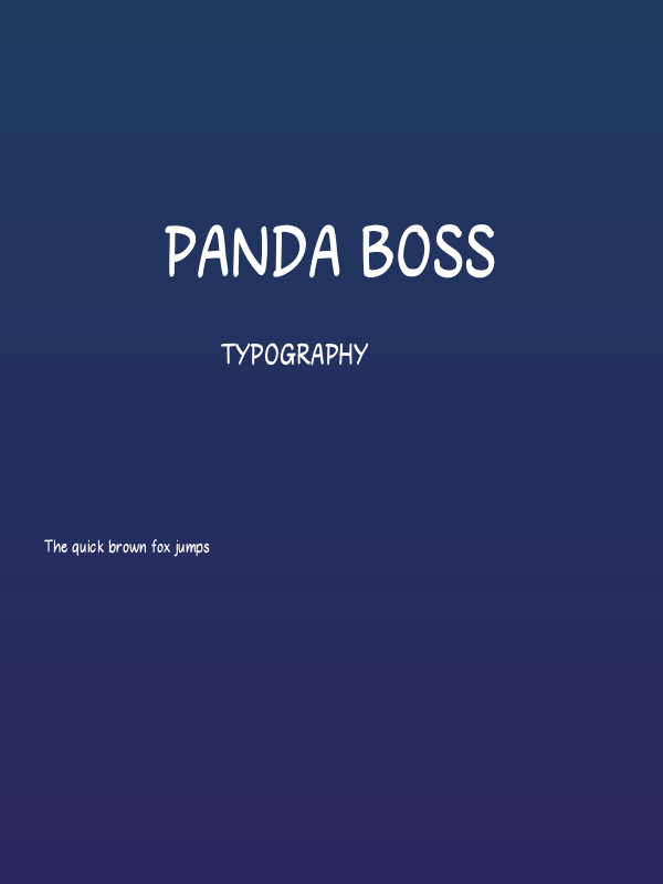 Panda Boss Poster