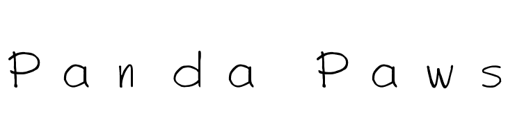 Panda Paws Font