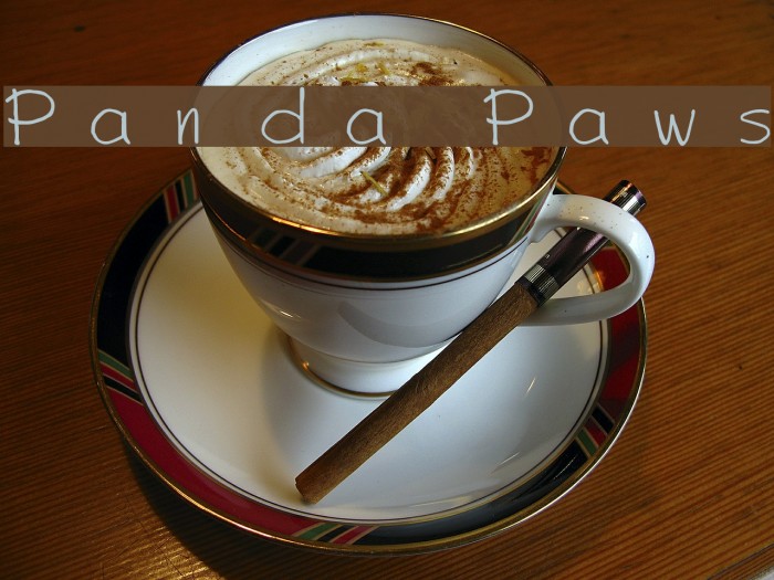 Panda Paws Font examples