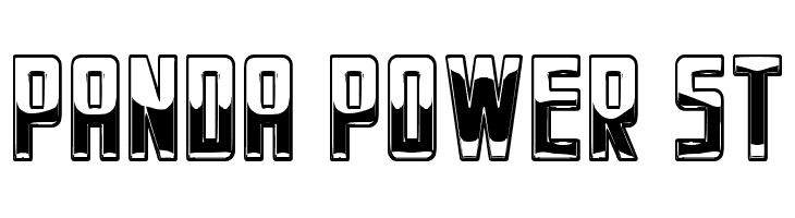 Panda Power St  Frei Schriftart Herunterladen