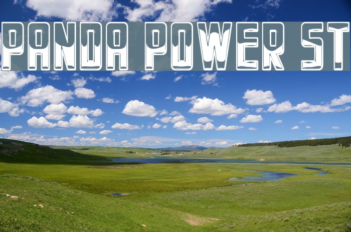 Panda Power St Font examples